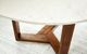 Moe's Home Collection Jinxx White Dining Table with Brown Base -4