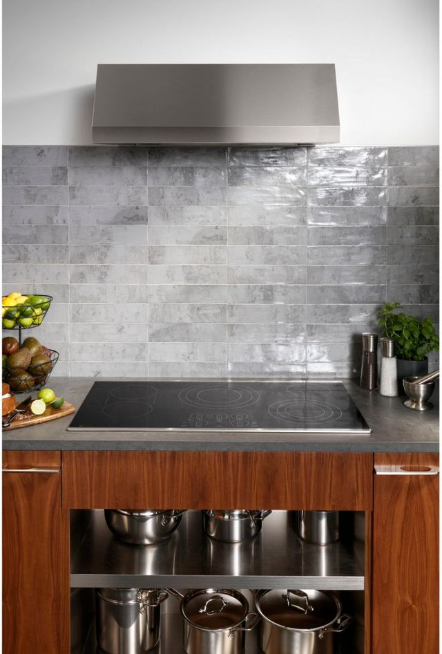GE Profile™ 36" Black Built-In Electric Cooktop-5