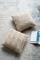 A & B Home Light Beige 18"x18" Cable Knit Pillow-1