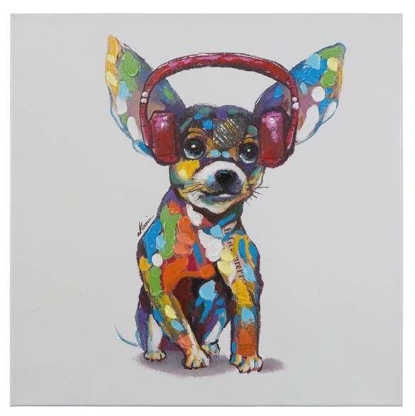 YHD Dog Beats IV Wall Art-0