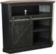 American Heartland Manufacturing Rustic Two Tone Tall Alcove Corner TV Stand-0