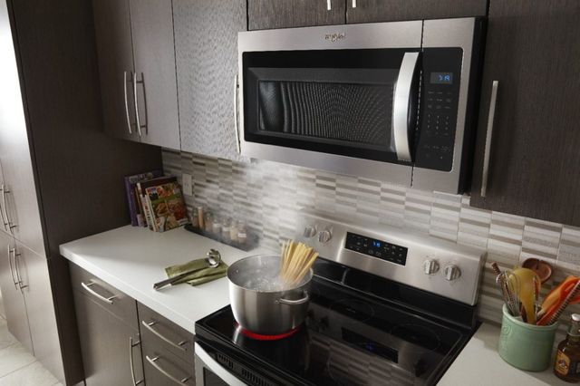 Whirlpool® 1.7 Cu. Ft. Stainless Steel Over the Range Microwave-5