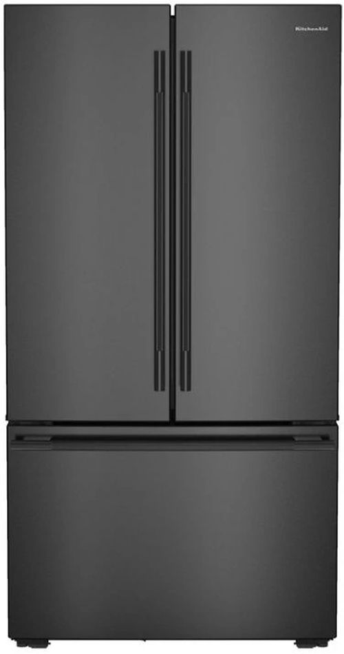 KitchenAid® 36" 24.3 Cu. Ft. Black Ore Counter Depth French Door Refrigerator with Interior Dispenser-0