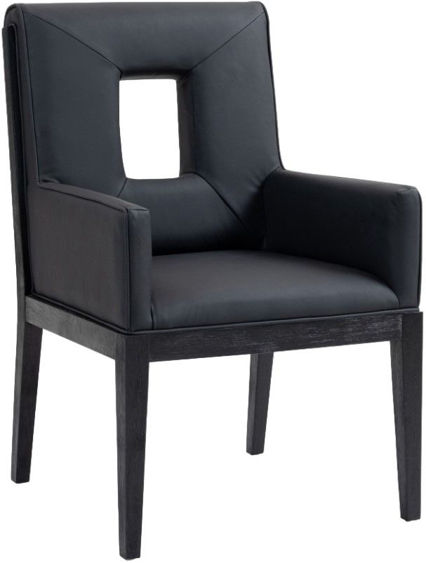 Meridian Furniture Gwendolyn Black Vegan Leather Dining Chair-0