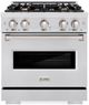 ZLINE Classic 30" Stainless Steel Pro Style Dual Fuel Range-0