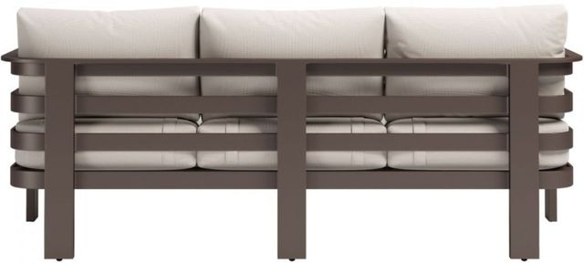 Zuo® Modern Bal Harbor Brown/White Aluminum Outdoor Sofa-4