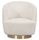 Fairfield® Customizable Dhalia Swivel Chair with Bright Brass Base-1