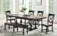 Winners Only® Torrance Brown Top Trestle Dining Table with Ebony Base-1