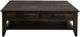 International Furniture Direct Teak Stained Dark Cocktail Table-3