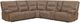 Parker House® Gladiator 6-Piece Genova Mocha Power Reclining L-Shape Sectional-0