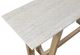 Forty West Lyle White Console Table with Brown Base-3