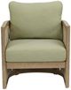 Signature Design by Ashley® Vision Lane 2-Piece Beige/Green Fabric/Wooden Outdoor Lounge Chair-3