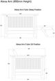 Kodiak Furniture Alexa Black Walnut Full Futon Frame-3