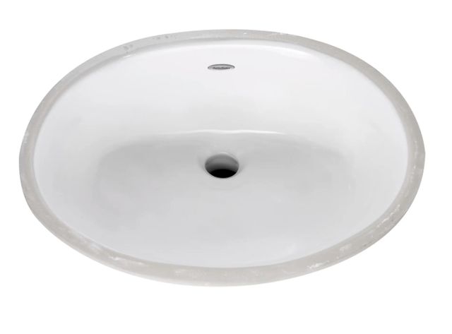 American Standard Ovalyn White Small Under Counter Sink with Glazed Underside-0