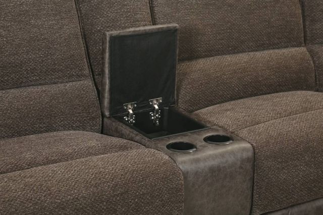 Signature Design by Ashley® Dunbarton 3-Piece Cocoa Manual Reclining Right-Arm Facing Sectional and Chaise-1