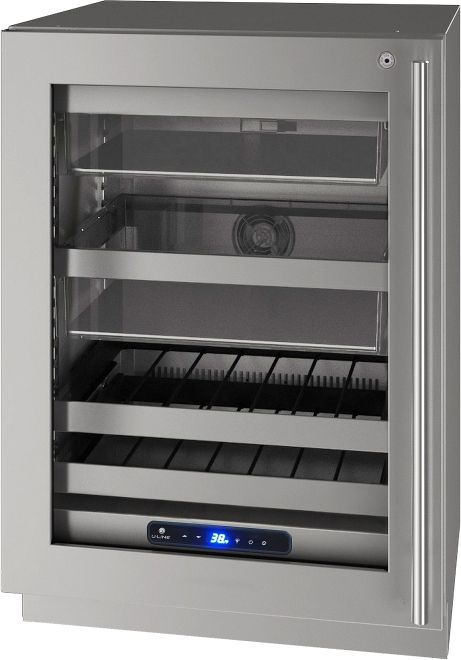 U-Line® 24" Stainless Steel Wine Cooler-0