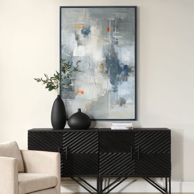 Uttermost® Blueprint Hand Painted Abstract Art-1