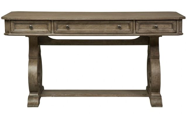 Liberty Furniture Simply Elegant Heathered Taupe Writing Desk-2