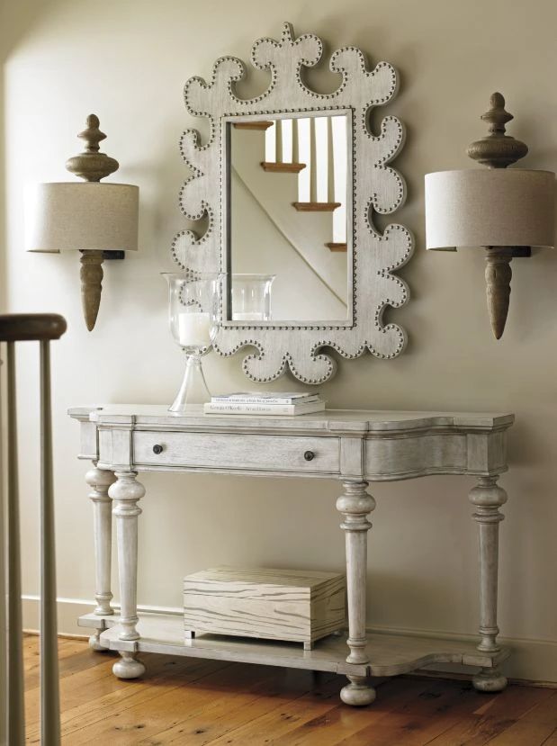 Lexington Home Oyster Bay Hempstead Gray Vertical Mirror-3
