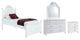 Elements International Alana 4-Piece White Youth Twin Platform Bedroom Set-0