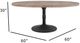 Nest Home Collections Sadie Medium Gray 60" Round Counter Table with Iron Base-2