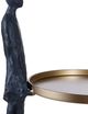 Stylecraft Black/Gold Round Plate Man Home Décor-3