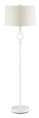 Currey & Company Germaine White Floor Lamp-1