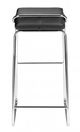 Zuo® Wedge Black Set of 2 Bar Stool-1