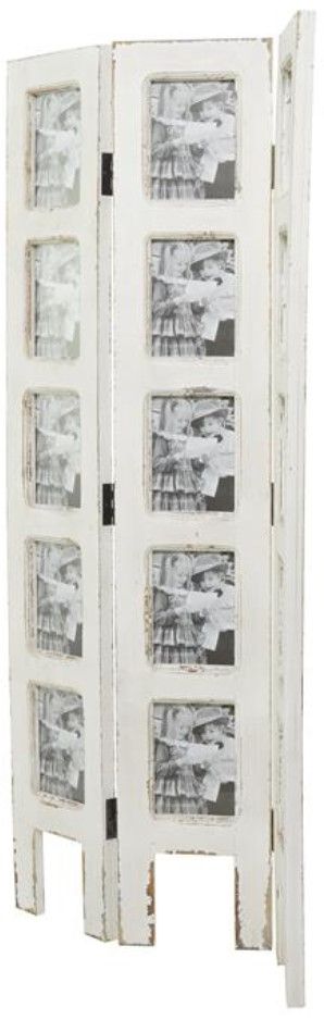 Deco Marche White 27" Room Panel Screen Divider-1