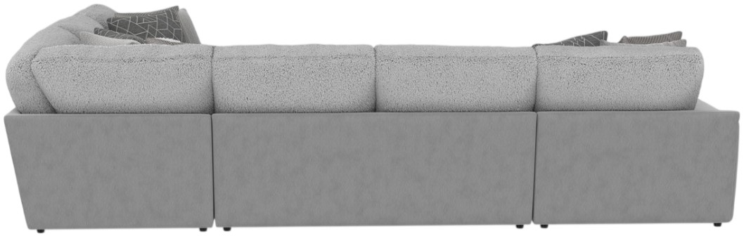 Jackson Furniture Canyon 5-Piece Gray/Platinum/Zinc Left-Arm Facing Sectional and Ottoman-6