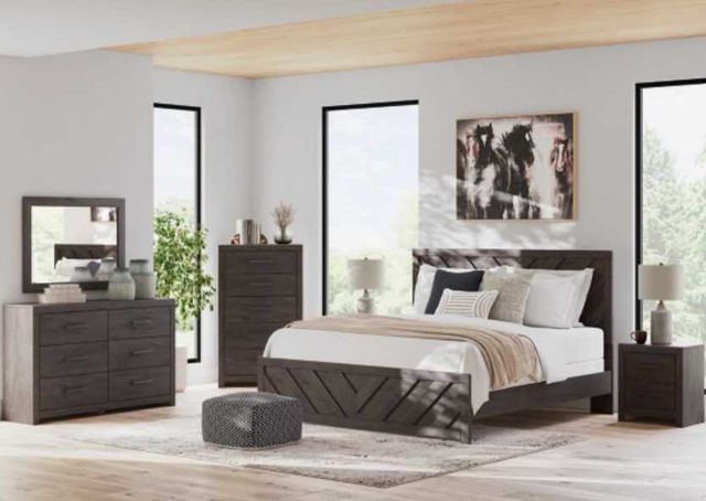Signature Design by Ashley® Prendonea Charcoal 6-Drawer Dresser-4