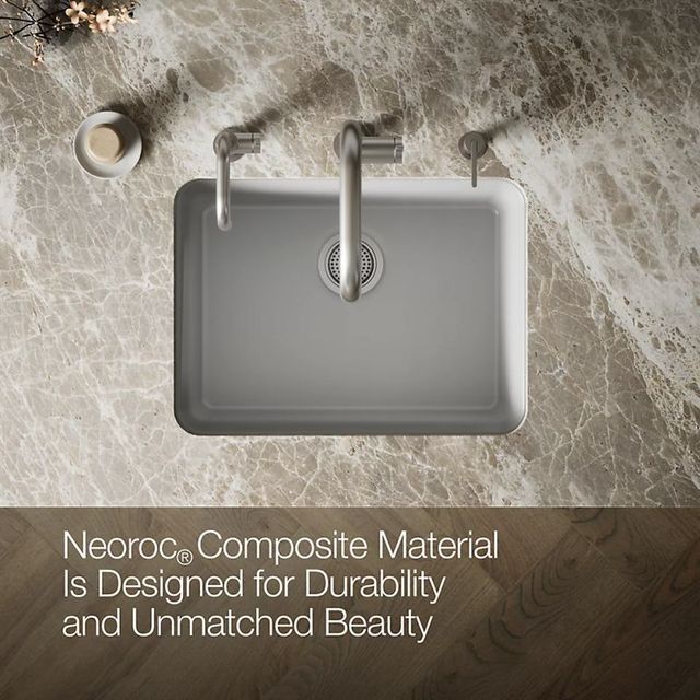 KOHLER® Cairn® Matte Gray 25" Undermount Single-Bowl Kitchen Sink-4
