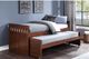 Mazin Furniture Rowe Cherry Twin/Twin Youth Captains Bed With Trundle-3