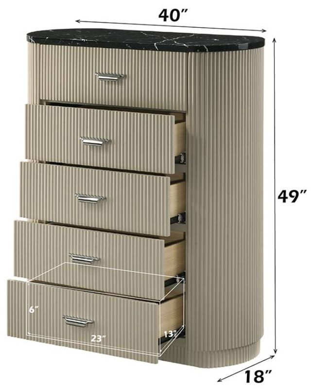 ACME Furniture Travonte Beige/Black Chest-2