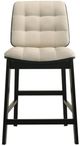 Coaster® Redbridge 2-Piece Black/Cream Upholstered Counter Stool Set-4