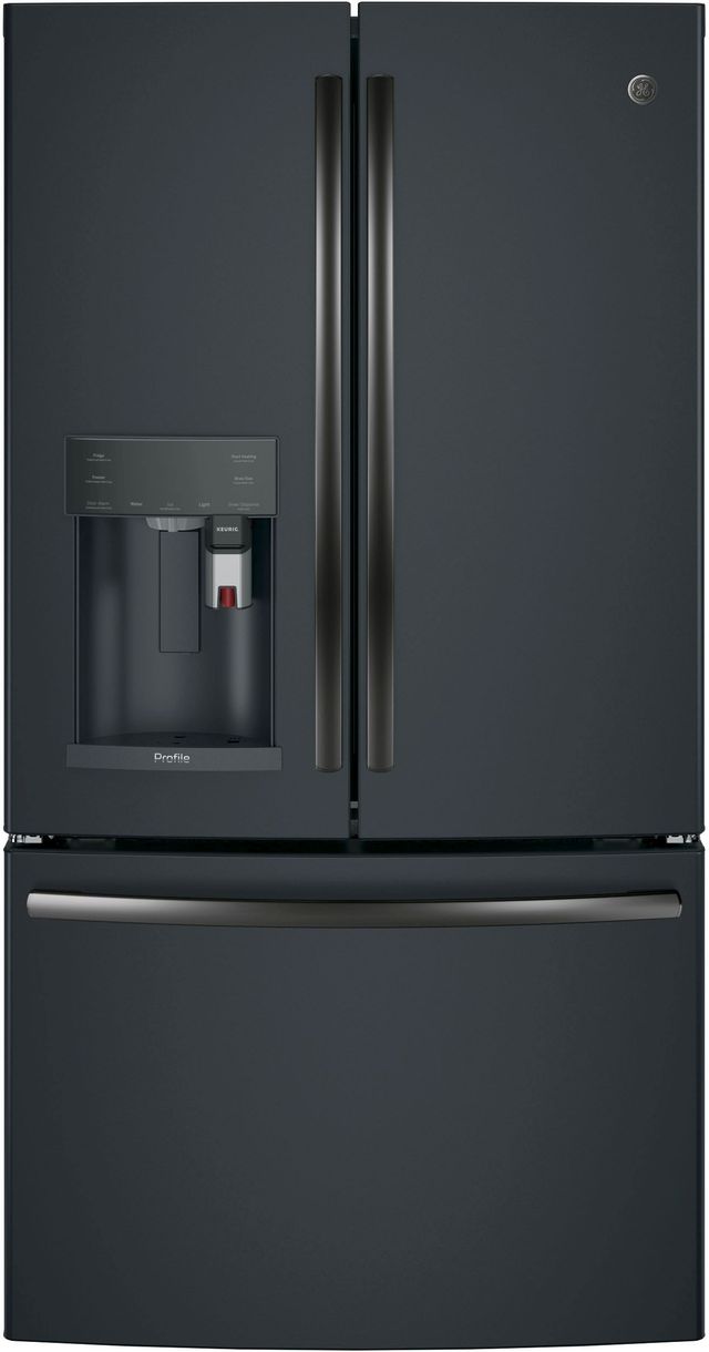 GE Profile™ 22.23 Cu. Ft. Black Slate Counter Depth French Door Refrigerator-0