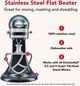 KitchenAid® Stainless Steel Flat Beater for Tilt-Head Stand Mixers-5