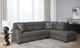 Benchcraft® Olten 2-Piece Graphite Right-Arm Facing Sectional and Chaise-2