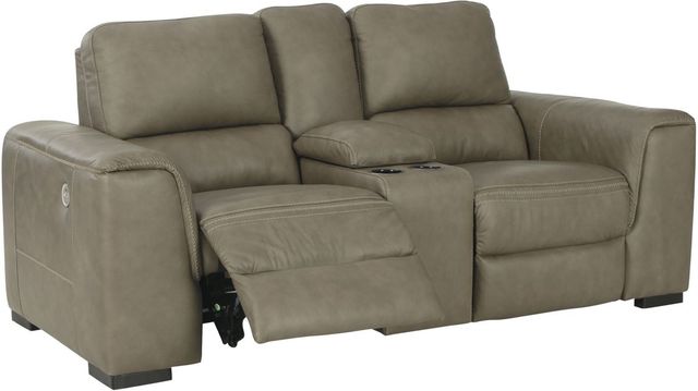 Signature Design by Ashley® Luigi Bisque Power Reclining Loveseat-1