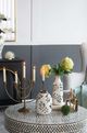A & B Home Gold/Green/White Ceramic Flower Vase-3