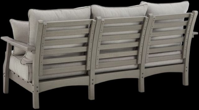 Signature Design by Ashley® Visola Gray Nuvella/Polyethylene Outdoor Sofa with Cushion-2