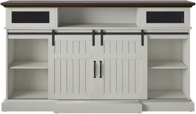 ClassicFlame® Manning Antique White Barn Door TV Stand-0
