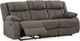 Signature Design by Ashley® First Base Gunmetal Reclining Sofa -1