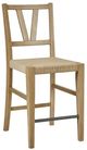 Bernards Tarrington Cashew Counter Slat Black Chair-4