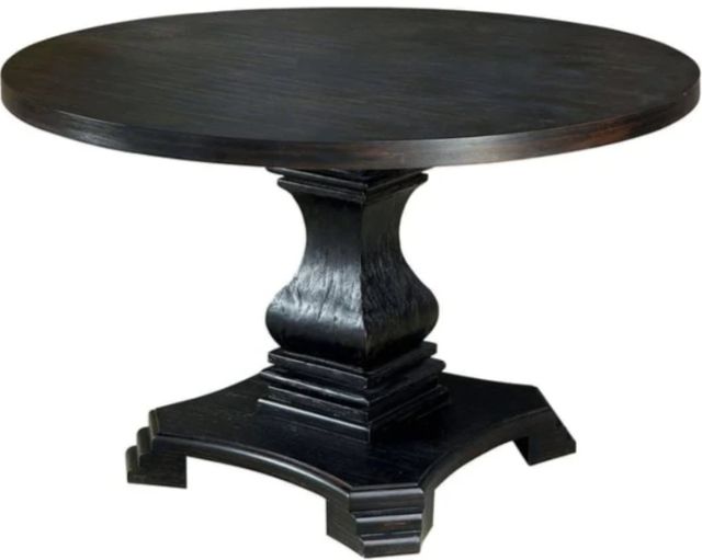 Furniture of America® Nerissa Antique Black Round Dining Table-0