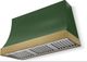 AGA Marquee 48" Cornwall Green Wall Mounted Range Hood with Antique Brass Trim-0