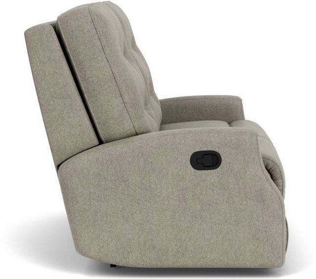 Flexsteel® Devon Silver Pebble Reclining Loveseat-2