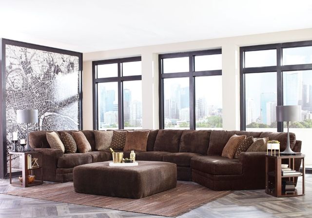 Jackson Furniture Mammoth 4-Piece Chocolate U-Shape Sectional-2
