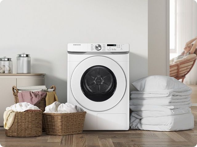 Samsung 7.5 Cu. Ft. White Ventless Electric Dryer-18