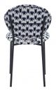 Zuo® Clyde Geometric Print/Black Dining Chair-4